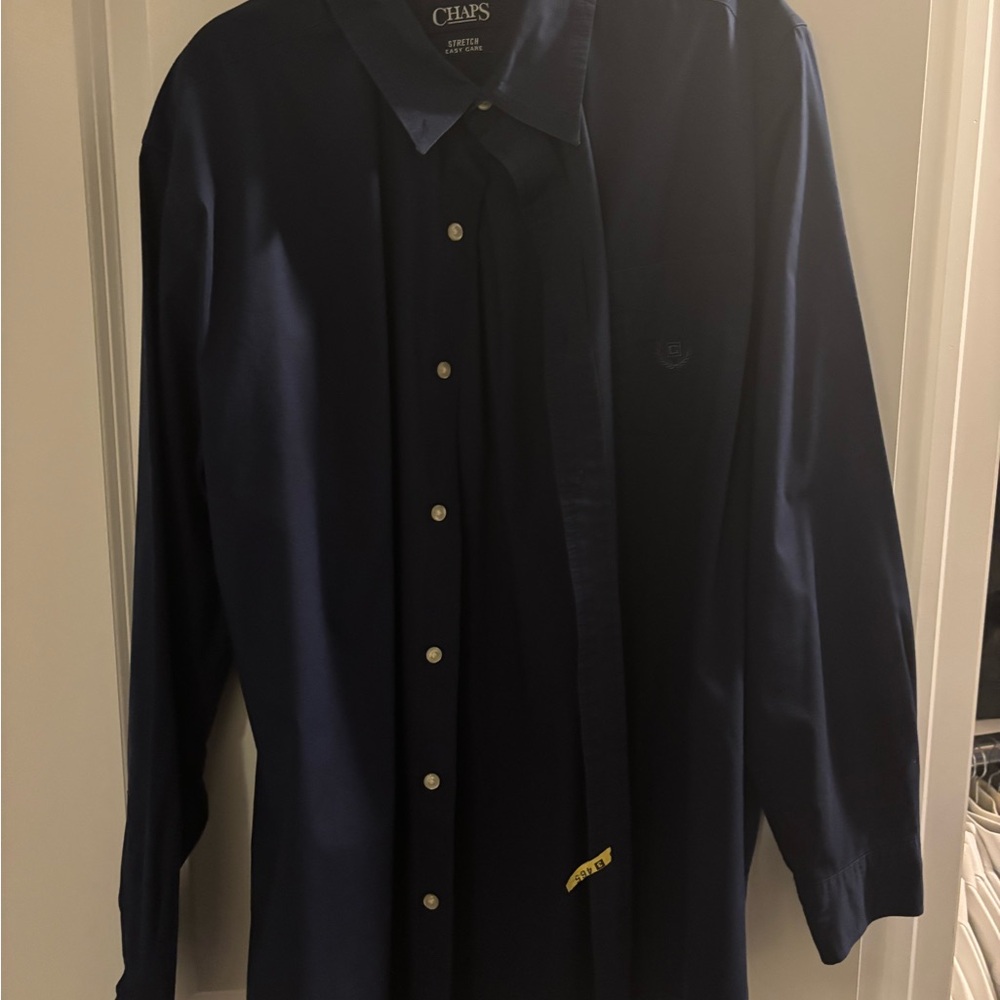 Chaps Men's Dark Blue Dress Shirt